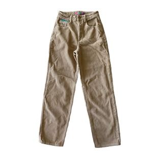 Empyre Tan Corduroy Baggy Hig Waisted Pants Women Size 1